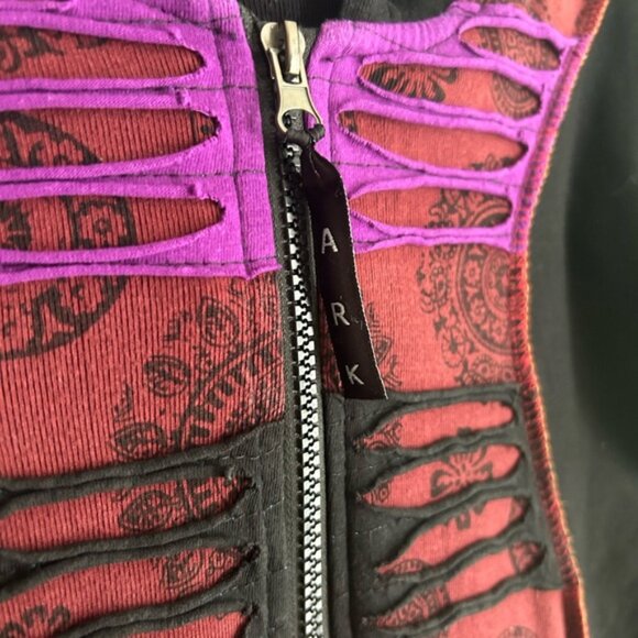 Ark Imports Bohemian Patchwork Bomber Jacket Small - Picture 14 of 16